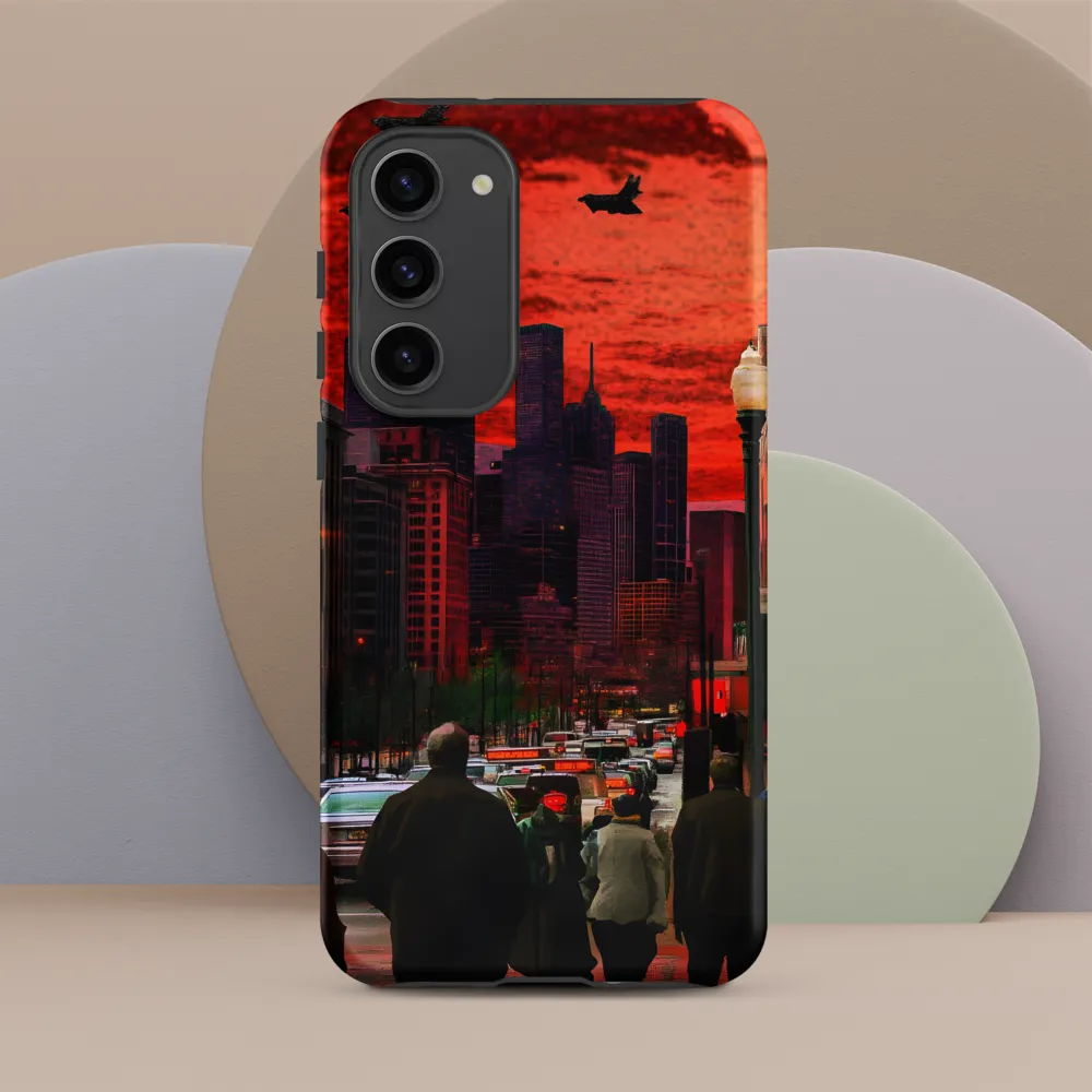 Urban Reverie: Stratospheric Shadows | Phone Case |  S23 Plus | Tough Case | Matte