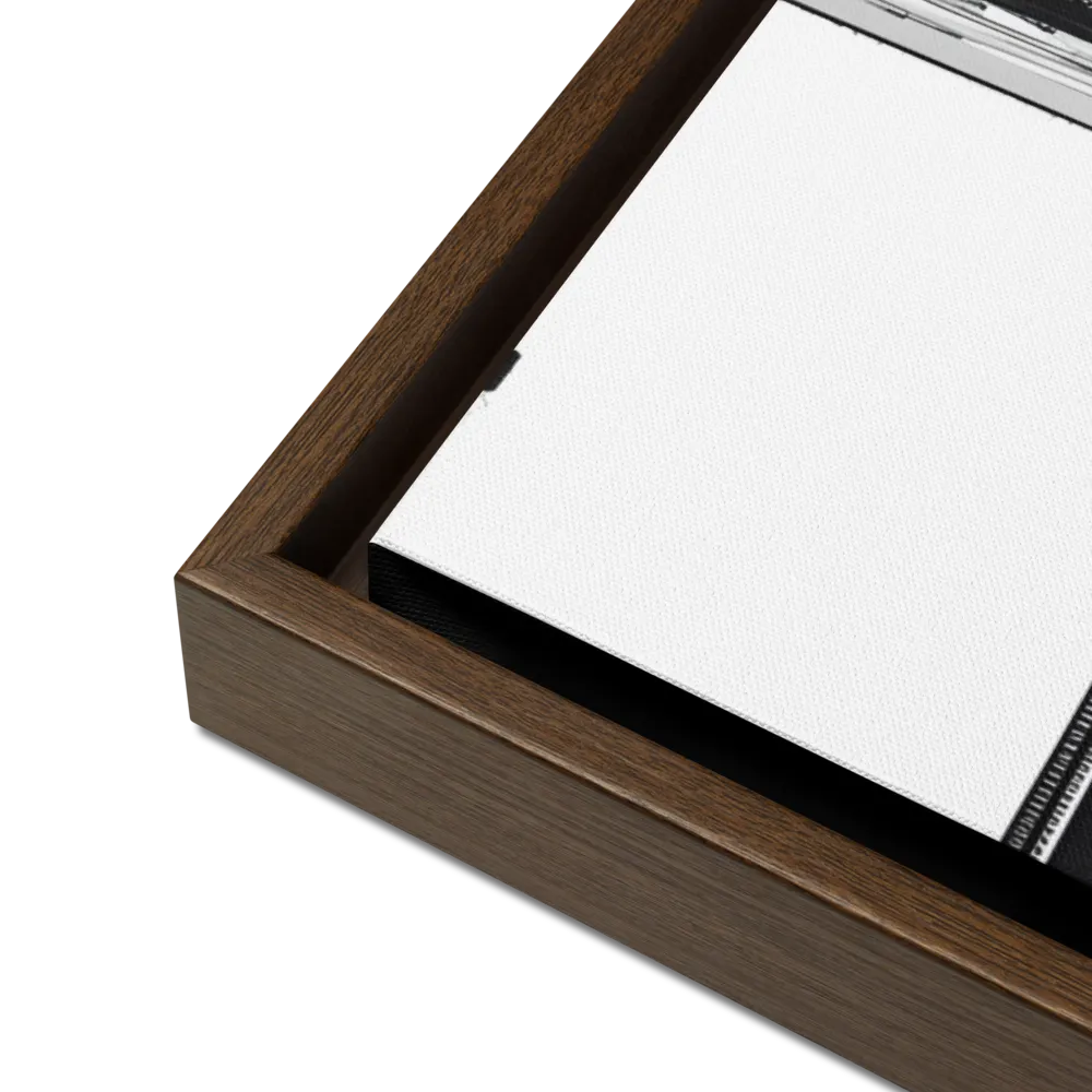 Urban Serenity from Above | Canvas with Brown Frame | 24″×36″