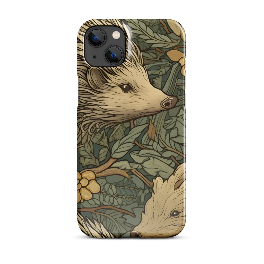 Whimsical Hedgehog Garden | Phone Case |  14 Plus | Snap Case | Glossy