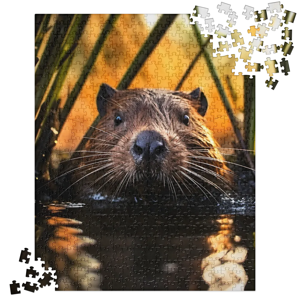 Beaver Serenity: A Natural Portrait | Jigsaw Puzzle | 520 pieces