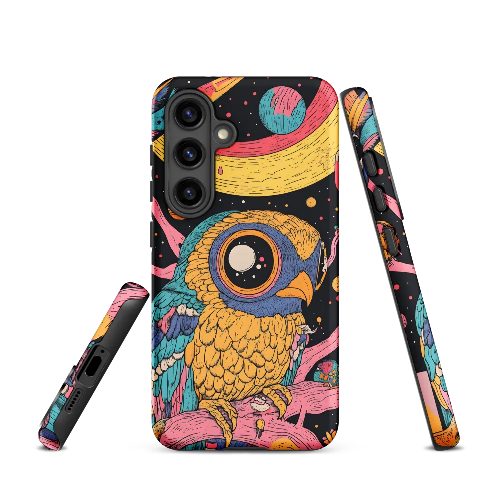 Whimsical Cosmic Owl | Phone Case |  S24 | Tough Case | Matte