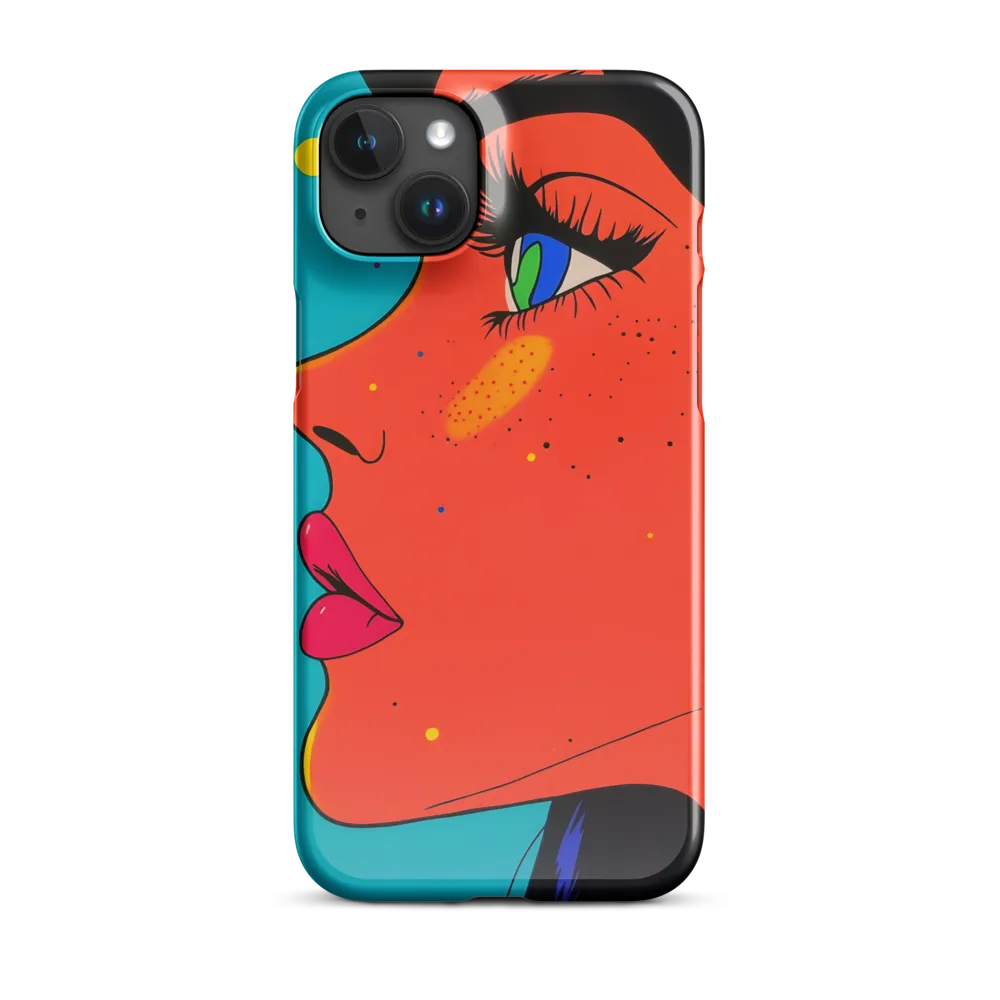 Vibrant Feminine Profile in Pop Art