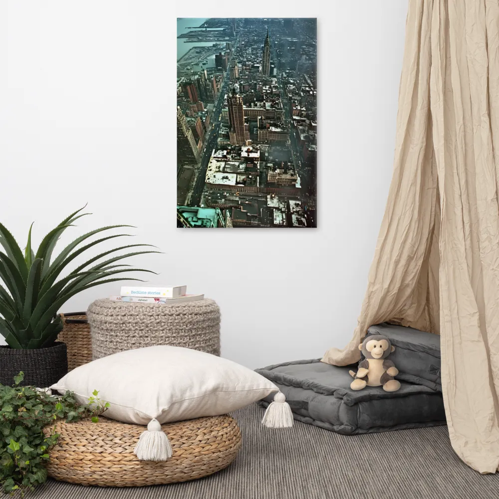 Aerial Symphony of Urban Life | Canvas | 24″×36″