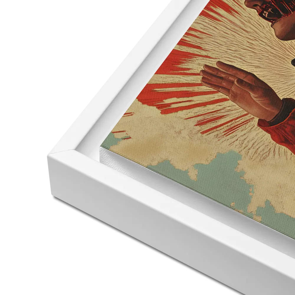 Defiant Echoes of Ruin | Canvas with White Frame | 12″×16″