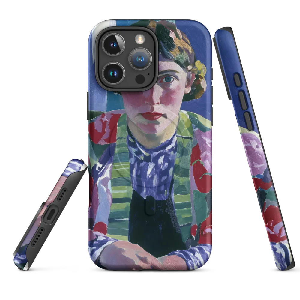 Vibrant Gaze: A Modernist Portrait