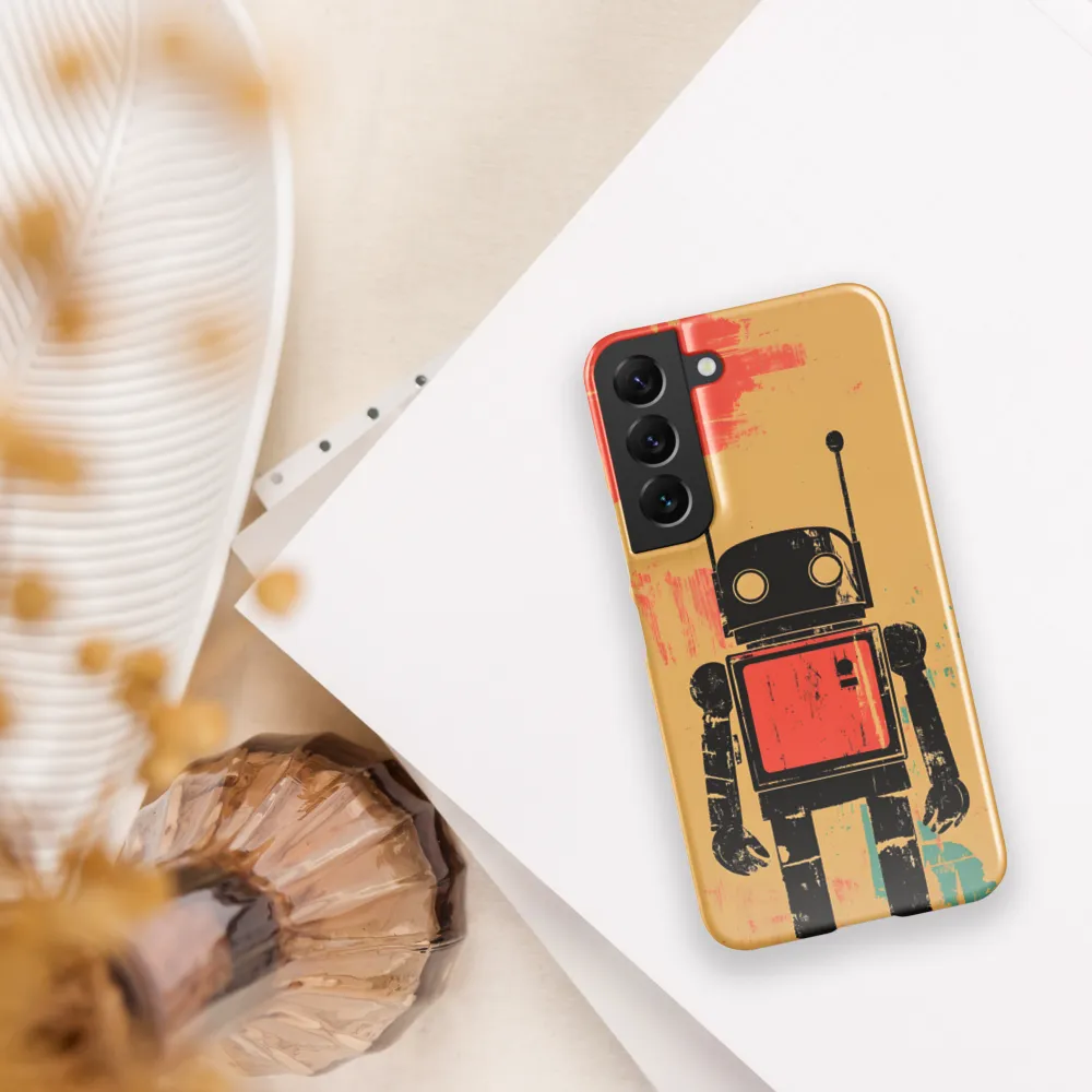 The Retro Robot | Phone Case |  S22 | Snap Case | Glossy