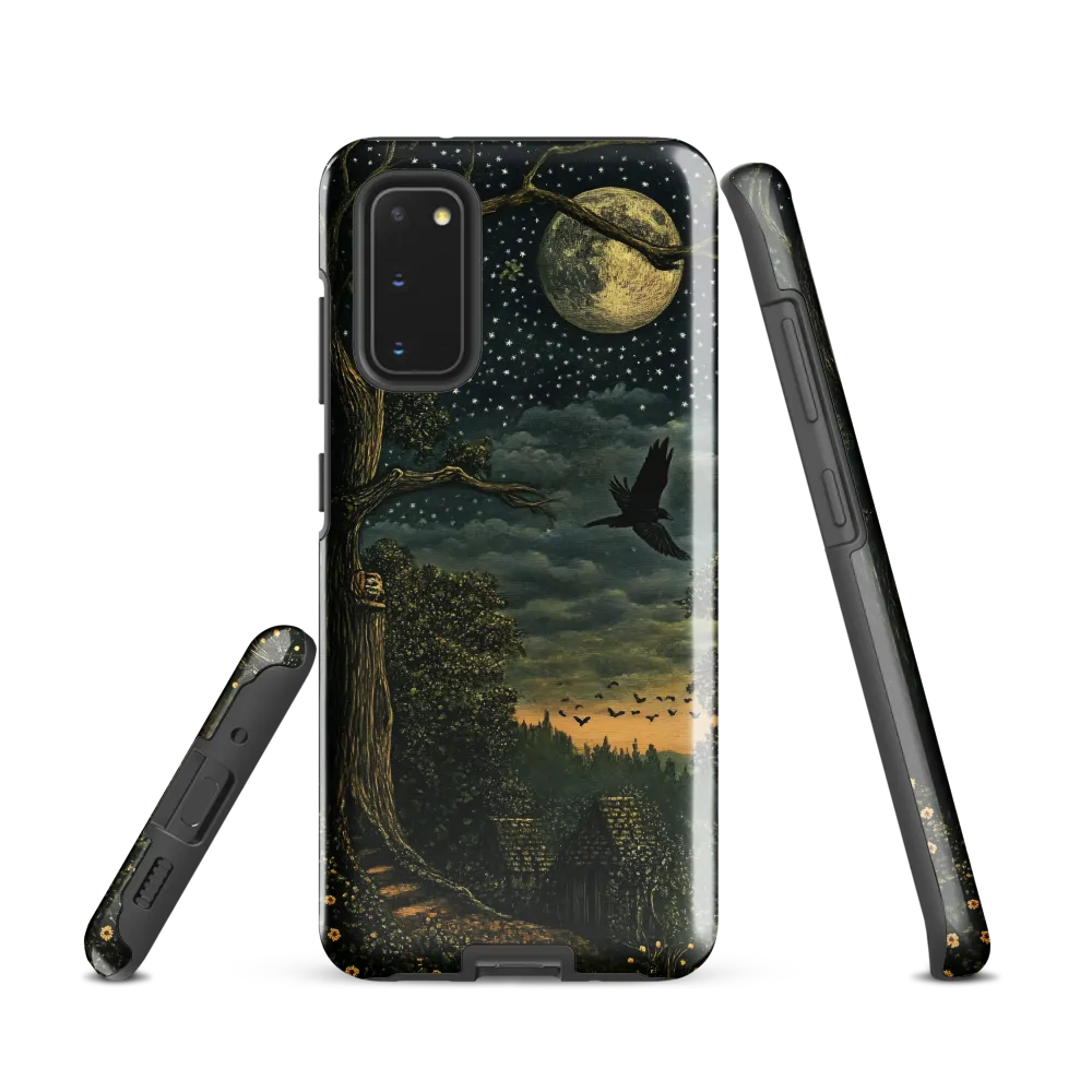 Mystical Nightscape Under the Full Moon | Phone Case |  S20 | Tough Case | Glossy