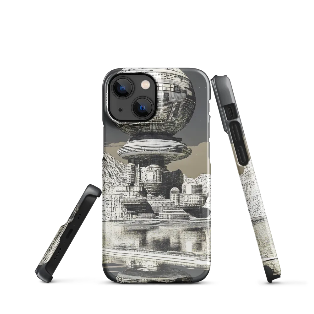 Reflections of a Futuristic Dreamscape | Phone Case |  13 Mini | Snap Case | Glossy