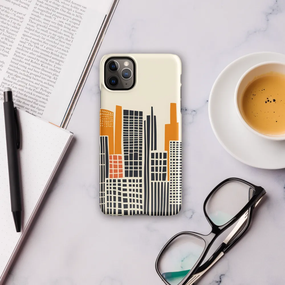 Urban Rhythms: A Graphic Cityscape | Phone Case |  11 Pro Max | Snap Case | Glossy