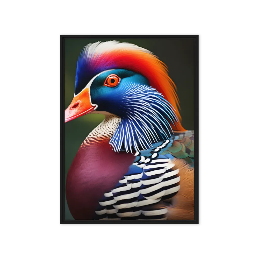 The Majestic Mandarin | Canvas with Black Frame | 20″×28″