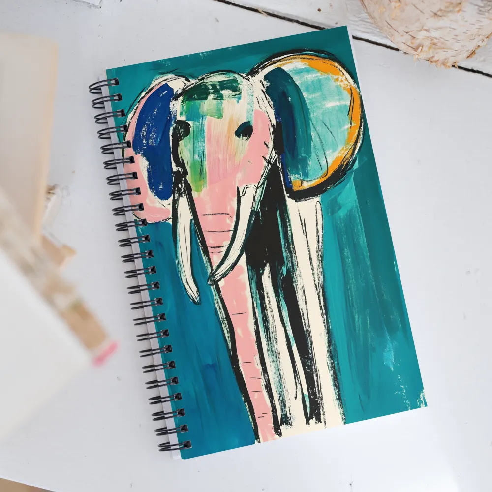 Whimsical Majesty: The Elephant in Color | Spiral Notebook