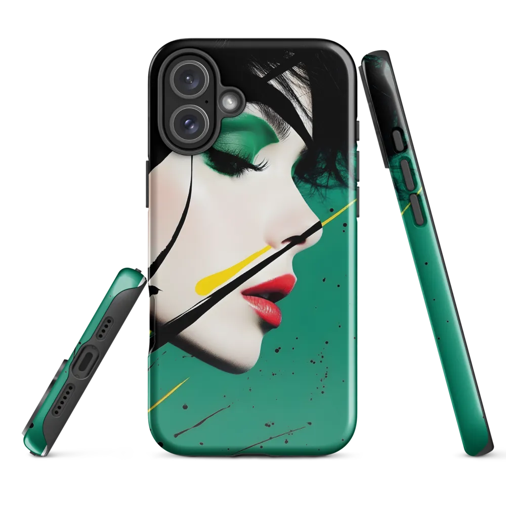 Emerald Profile with Ink and Yellow Accent