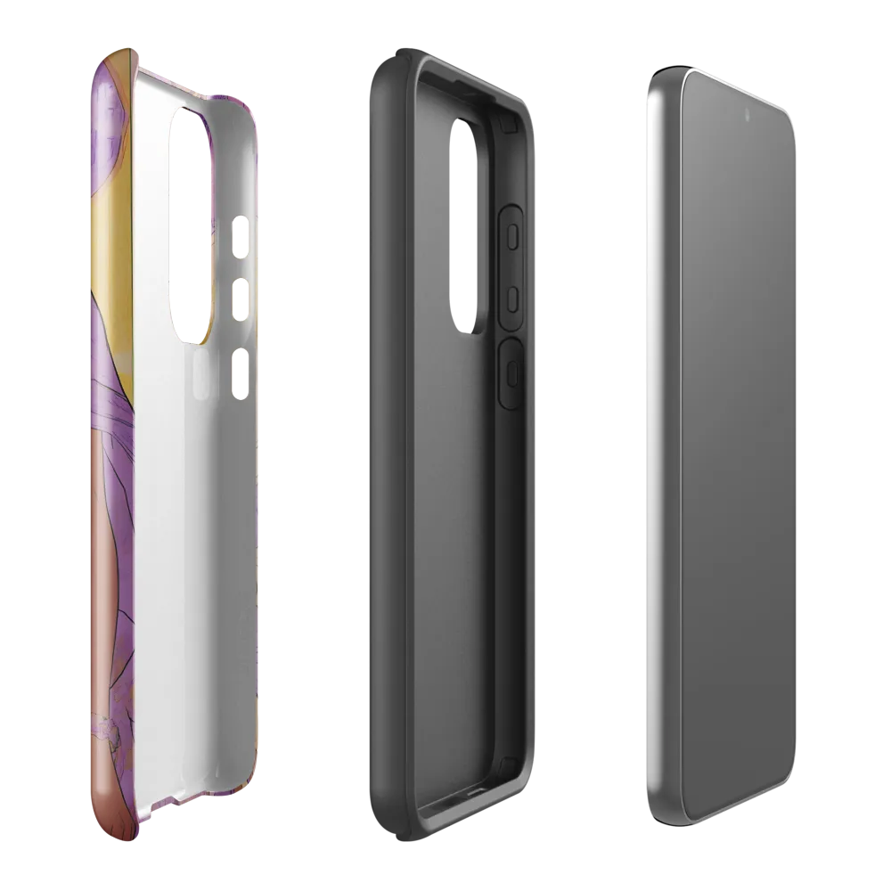 Elegance in Floral Harmony | Phone Case |  S23 Plus | Tough Case | Glossy