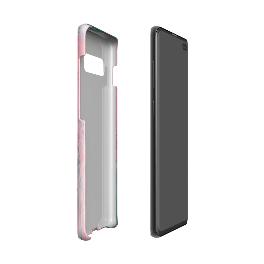 Dreamy Serenity: A Contemporary Portrait | Phone Case |  S10 | Snap Case | Matte