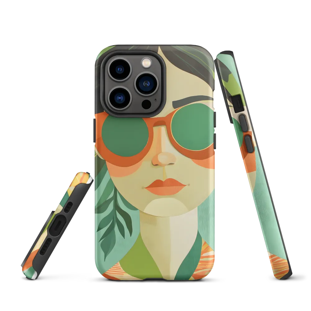 Bold Serenity: A Modern Portrait | Phone Case |  13 Pro | Tough Case | Matte