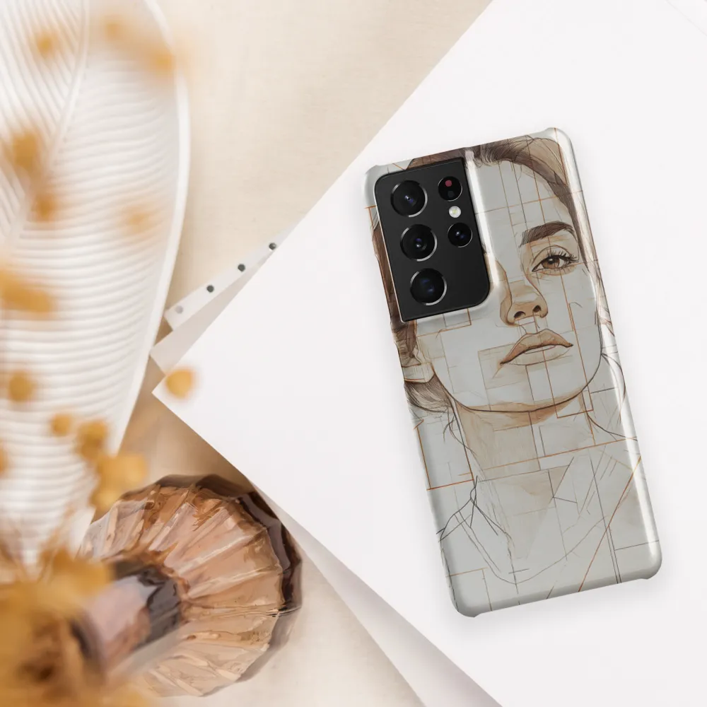 Geometric Serenity: A Minimalist Portrait
