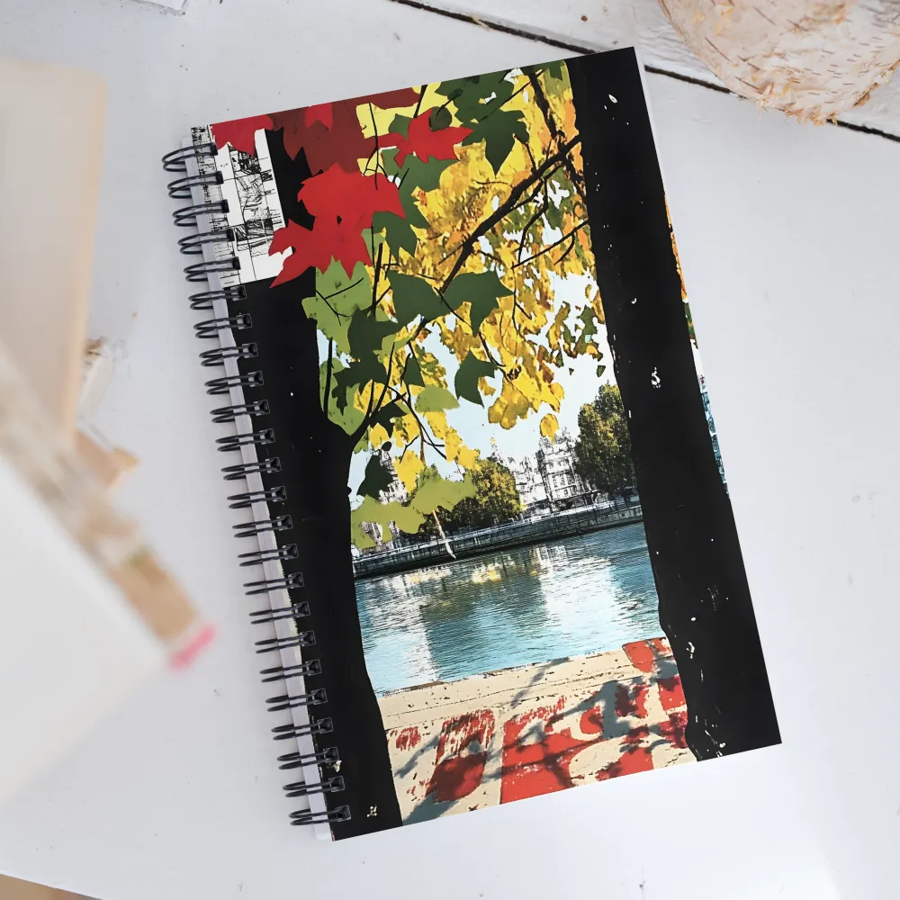 Nostalgic Reflections in Autumn Colors | Spiral Notebook