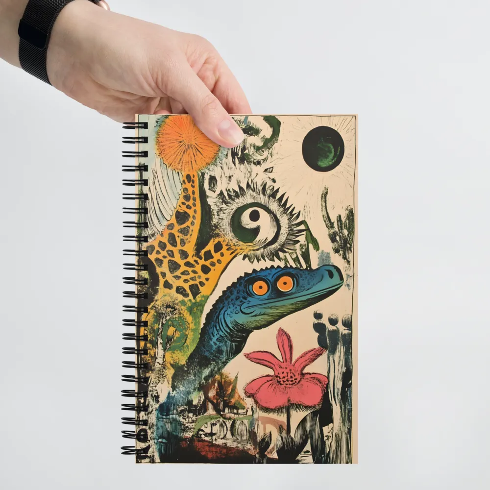 Whimsical Creature Encounter | Spiral Notebook