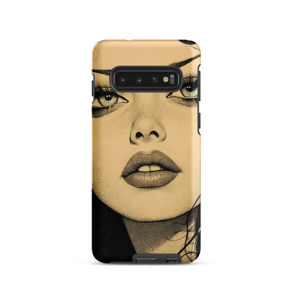 Enigmatic Gaze | Phone Case |  S10 | Tough Case | Matte