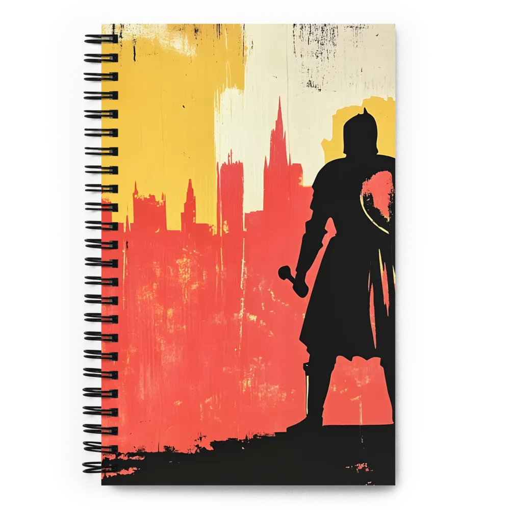 Hero in the Urban Dawn | Spiral Notebook