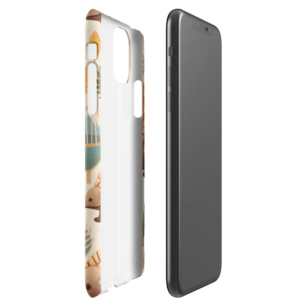 Pangolins in a Whimsical Habitat | Phone Case |  11 Pro Max | Snap Case | Matte