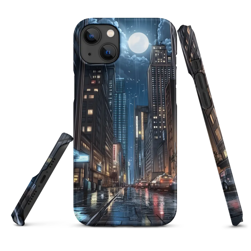 Moonlit Urban Serenity | Phone Case |  14 Plus | Snap Case | Matte