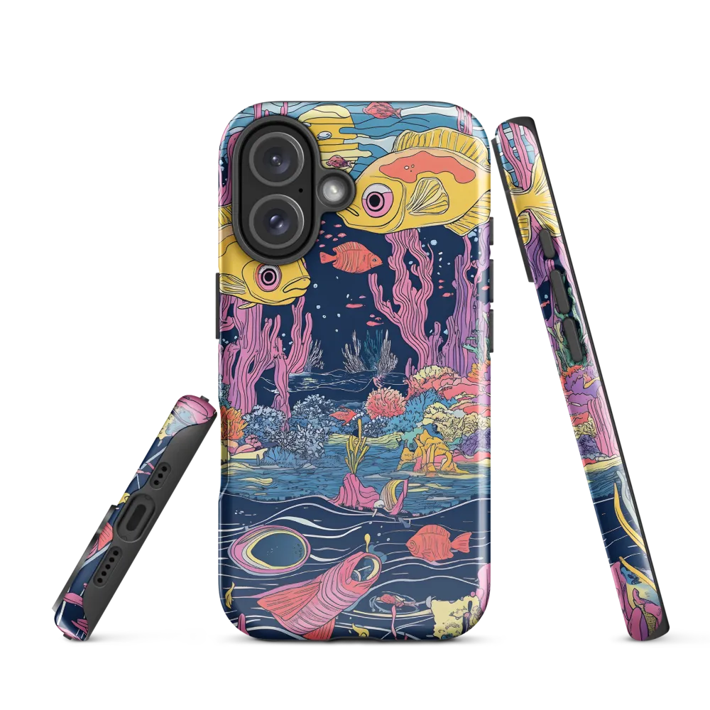 Underwater Dreamscape: A Playful Encounter | Phone Case |  16 | Tough Case | Glossy