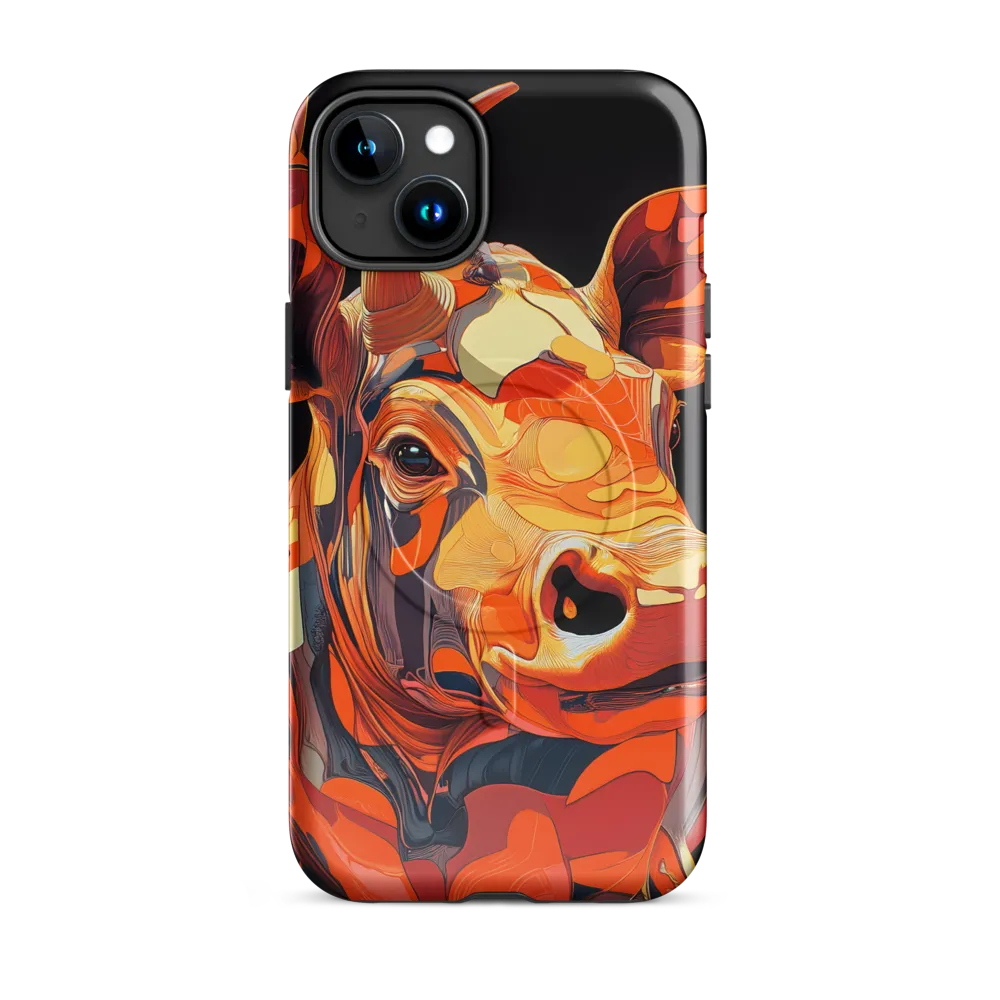 Modern Serenade: The Vibrant Cow