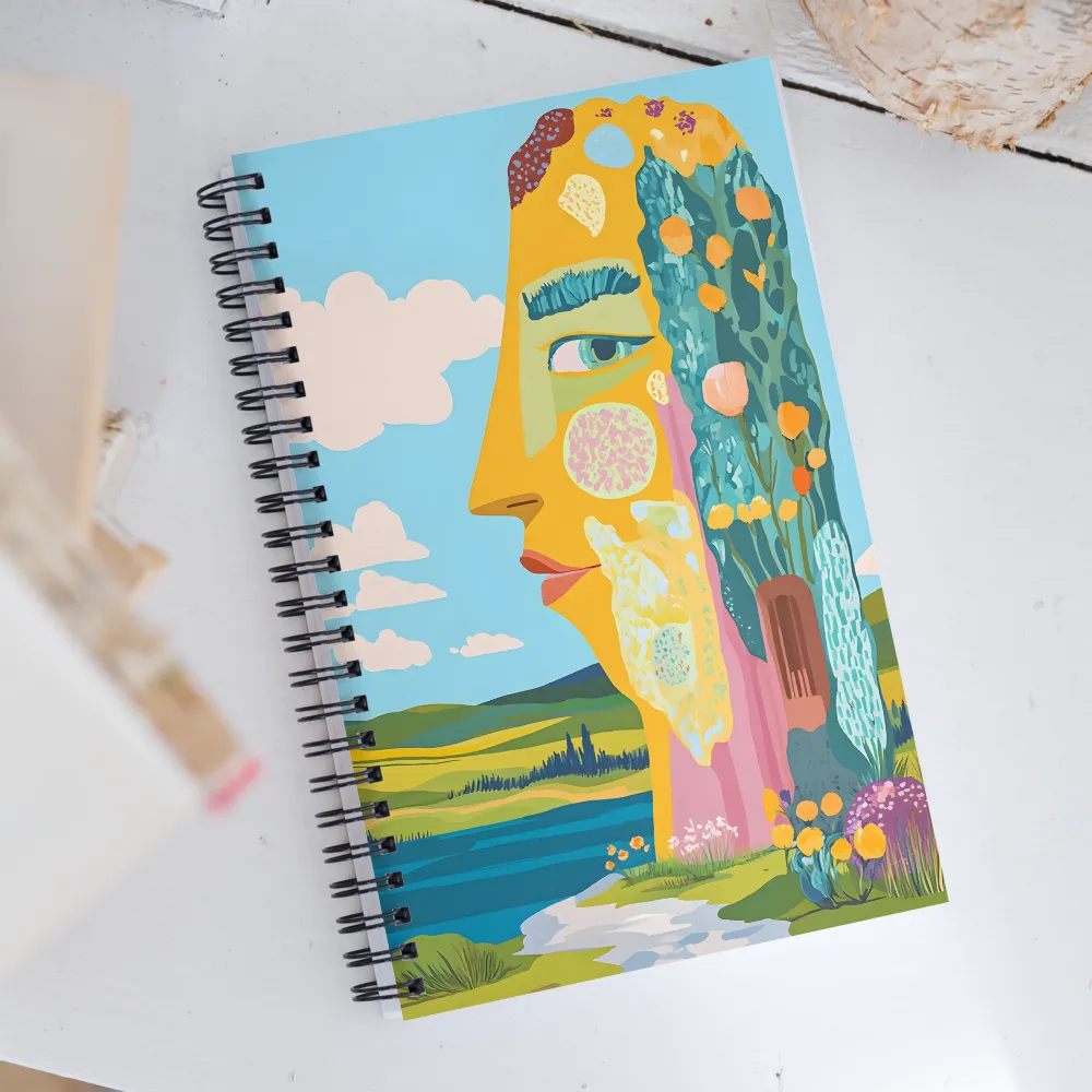 Harmony of Nature and Human Form | Spiral Notebook