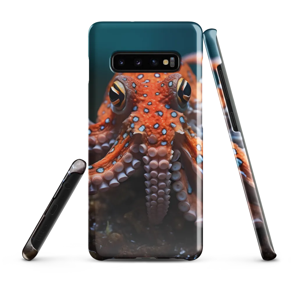 Curiosity of the Deep: The Orange Octopus | Phone Case |  S10 Plus | Snap Case | Glossy