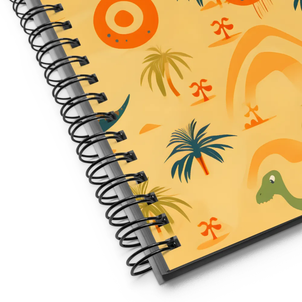 Dinosauria Delight: A Colorful Prehistoric Adventure | Spiral Notebook