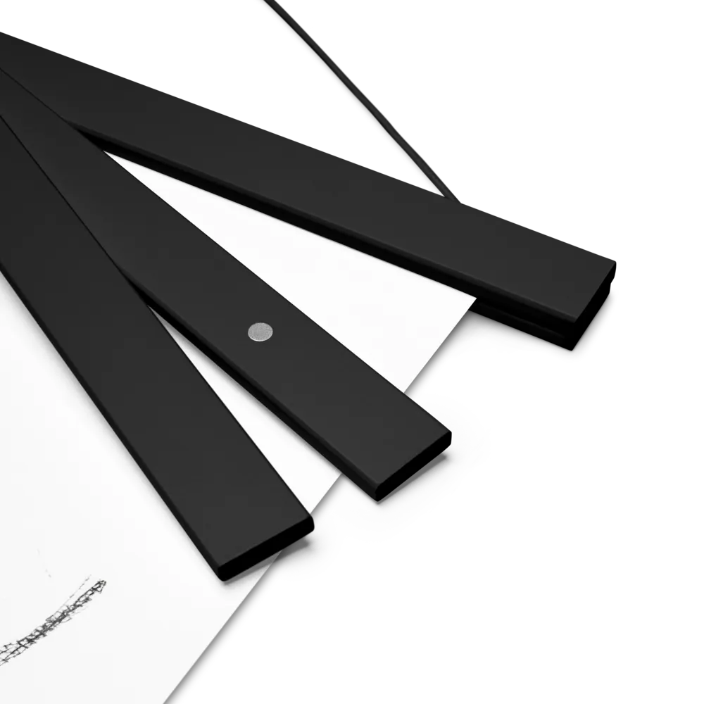 Whispers of Elegance | Poster With Black Wood Hanger | 18″×24″