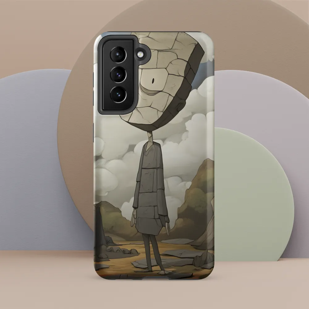 Whimsical Stone Figure in a Rocky Landscape | Phone Case |  S21 FE | Tough Case | Matte