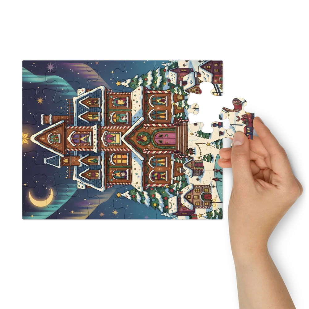 Gingerbread Manor 
 Jigsaw Puzzle in Tin Box