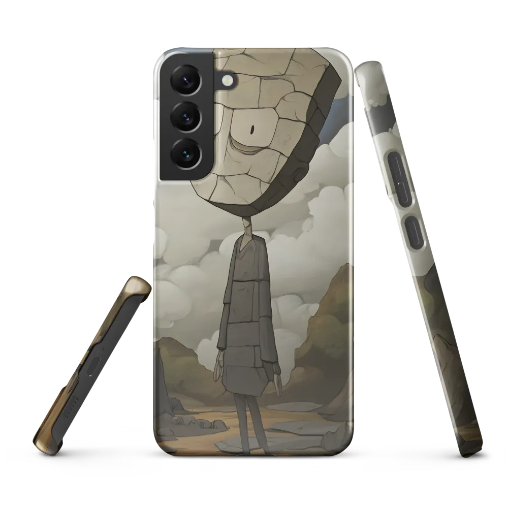 Whimsical Stone Figure in a Rocky Landscape | Phone Case |  S22 Plus | Snap Case | Glossy