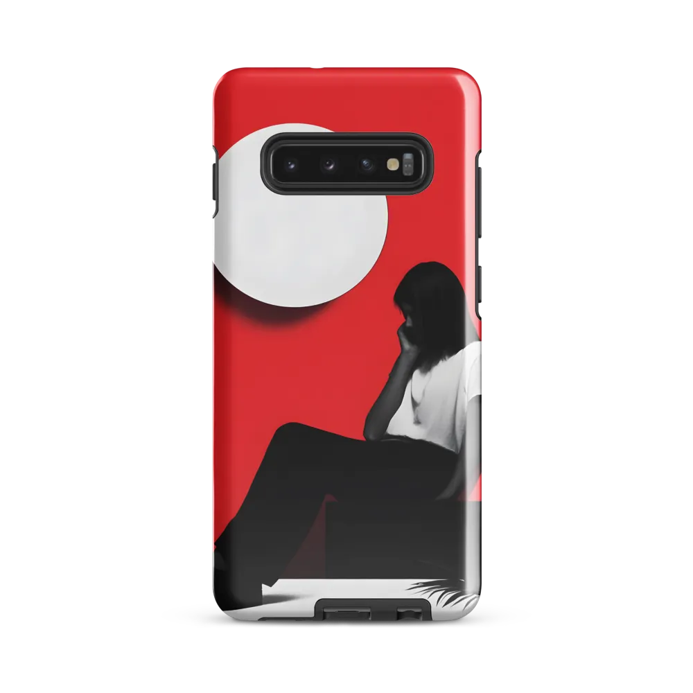 Contemplation in Red | Phone Case |  S10 Plus | Tough Case | Glossy