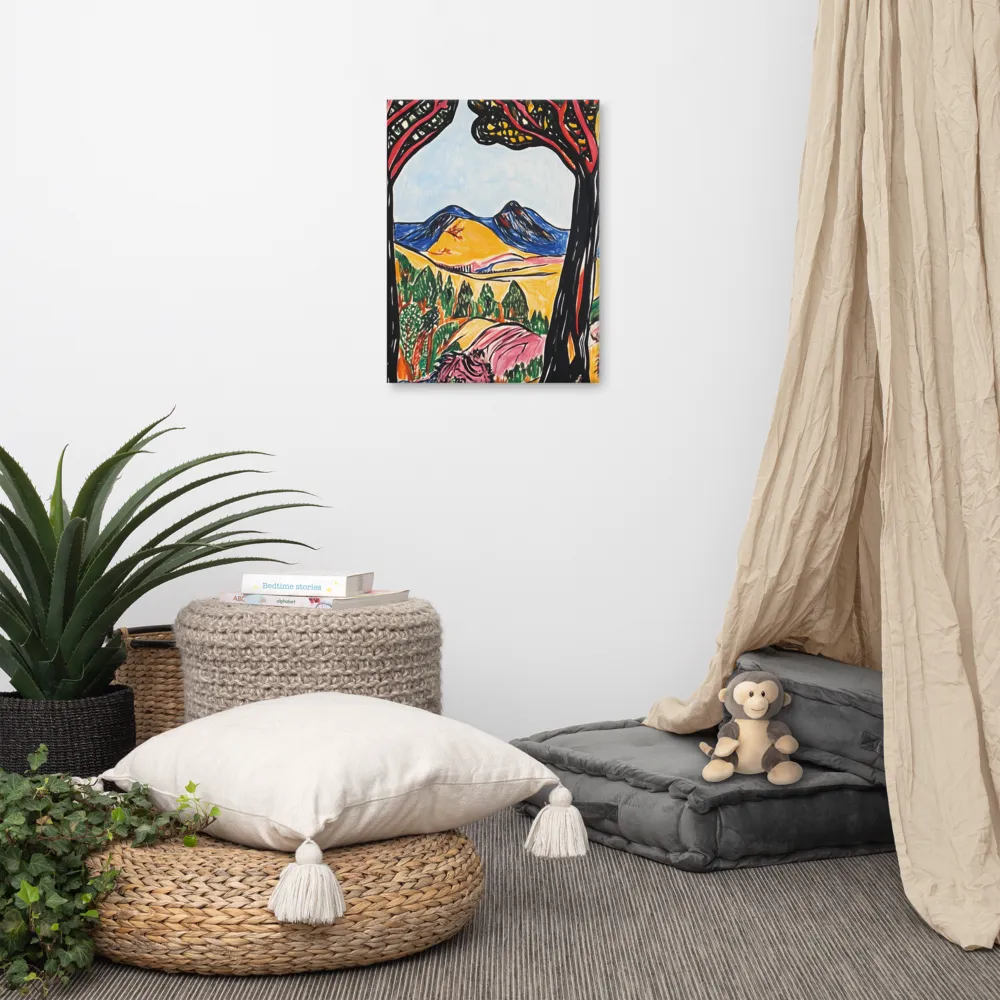 Vibrant Nature's Embrace | Canvas | 18″×24″