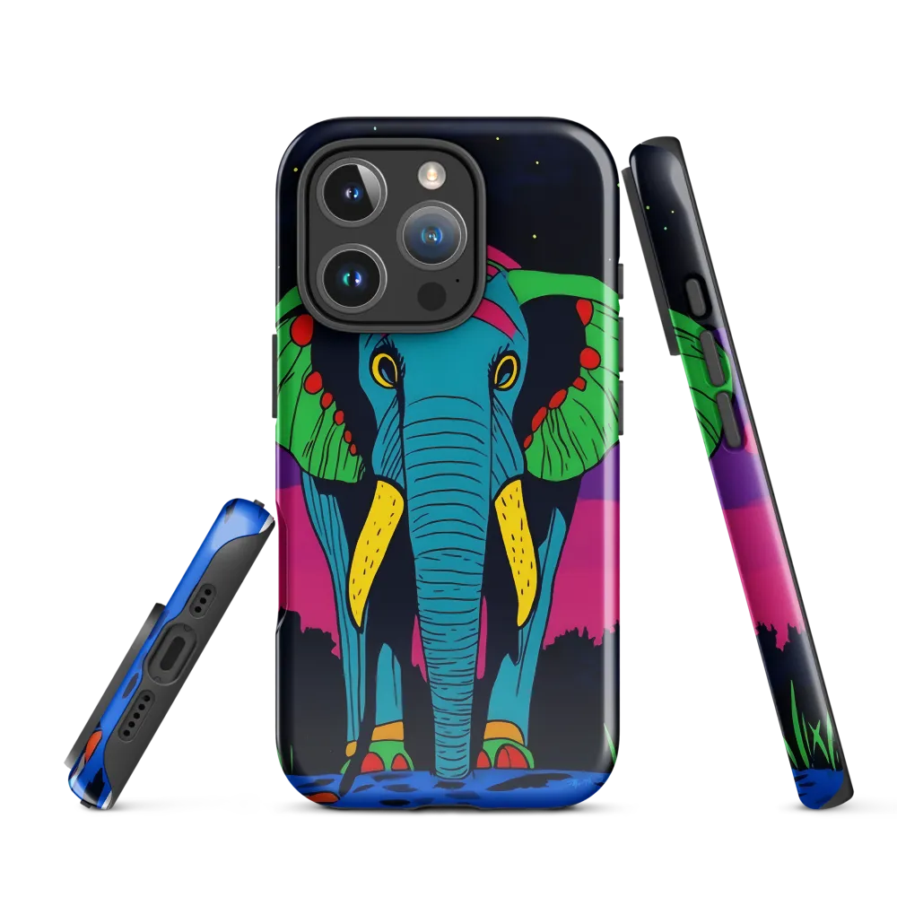 Whimsical Majesty: The Vibrant Elephant