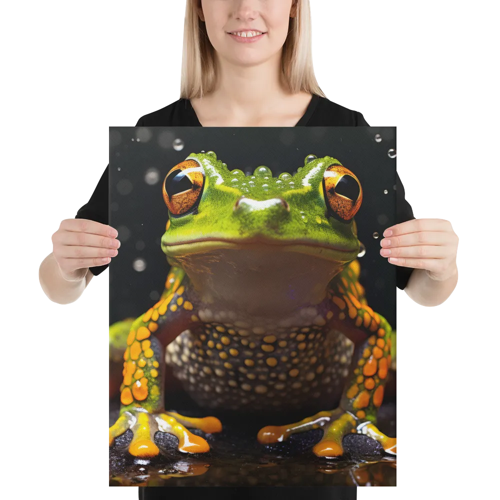Emerald Elegance: The Frog in Focus
