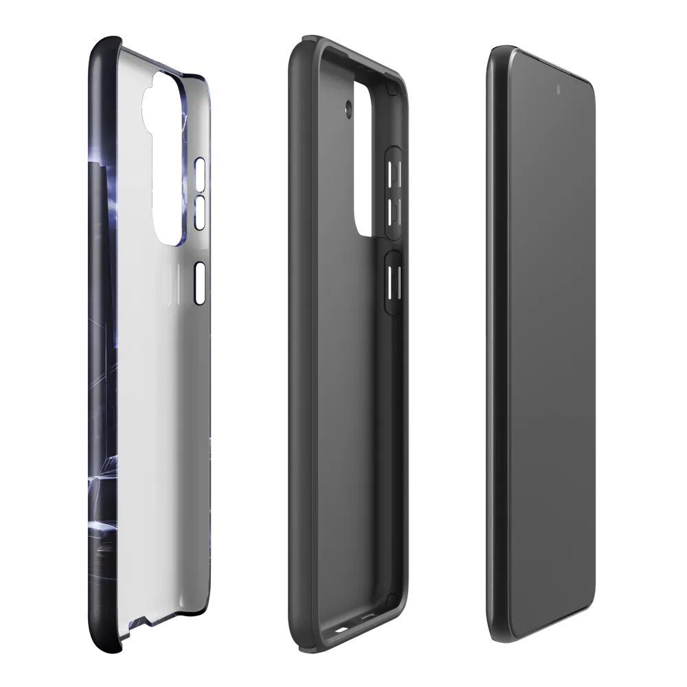 Stormy Cityscape: Shadows of the Night | Phone Case |  S21 Plus | Tough Case | Glossy