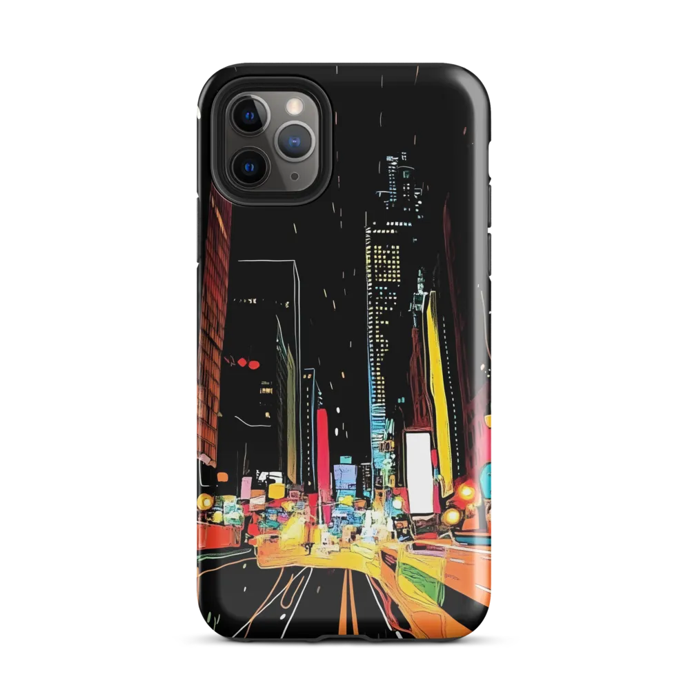 Neon Pulse of the City | Phone Case |  11 Pro Max | Tough Case | Glossy