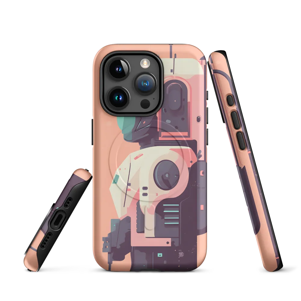 Futuristic Astronaut Bot | Phone Case |  15 Pro | MagSafe® Tough Case | Matte