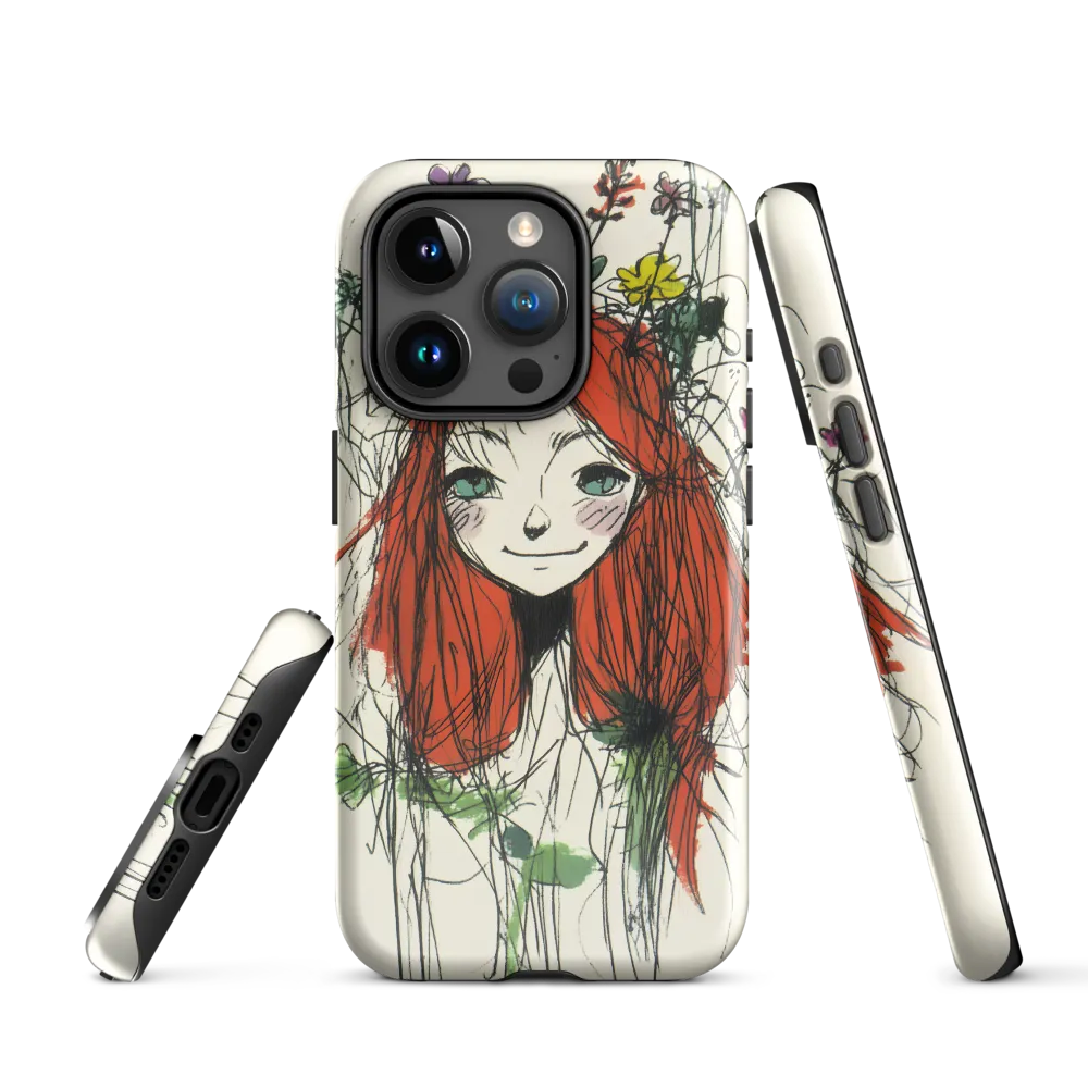 Whimsical Floral Portrait