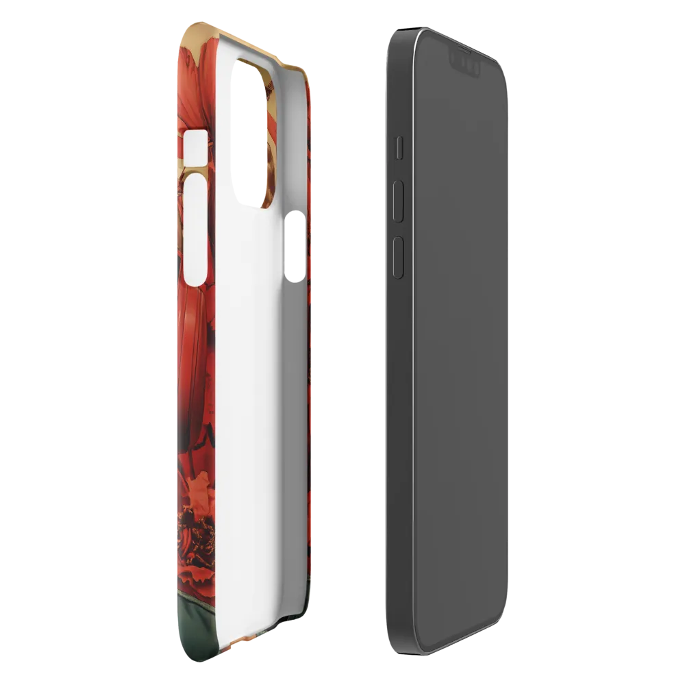 Defiant Portrait in a Floral Realm | Phone Case |  13 Pro Max | Snap Case | Glossy