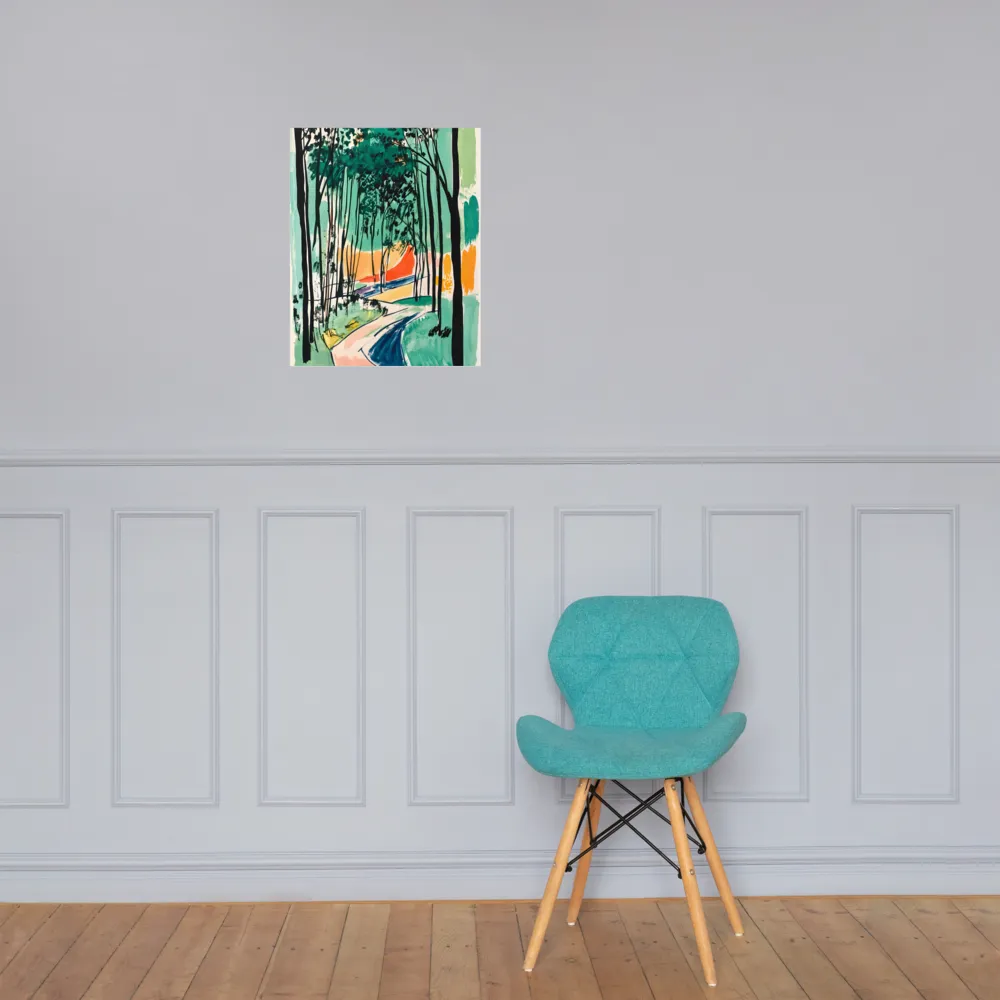 Winding Path Through the Forest | Poster | 16″×20″