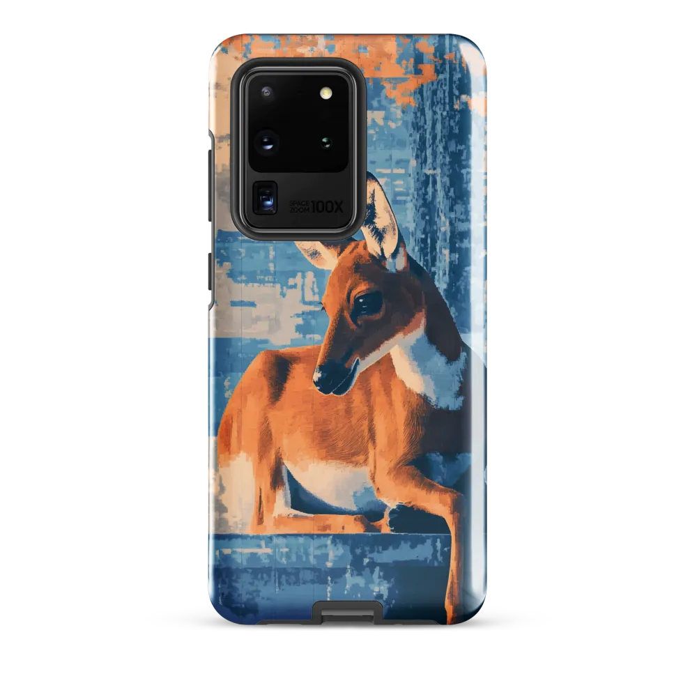 Serenity in Color: The Reclining Deer | Phone Case |  S20 Ultra | Tough Case | Glossy