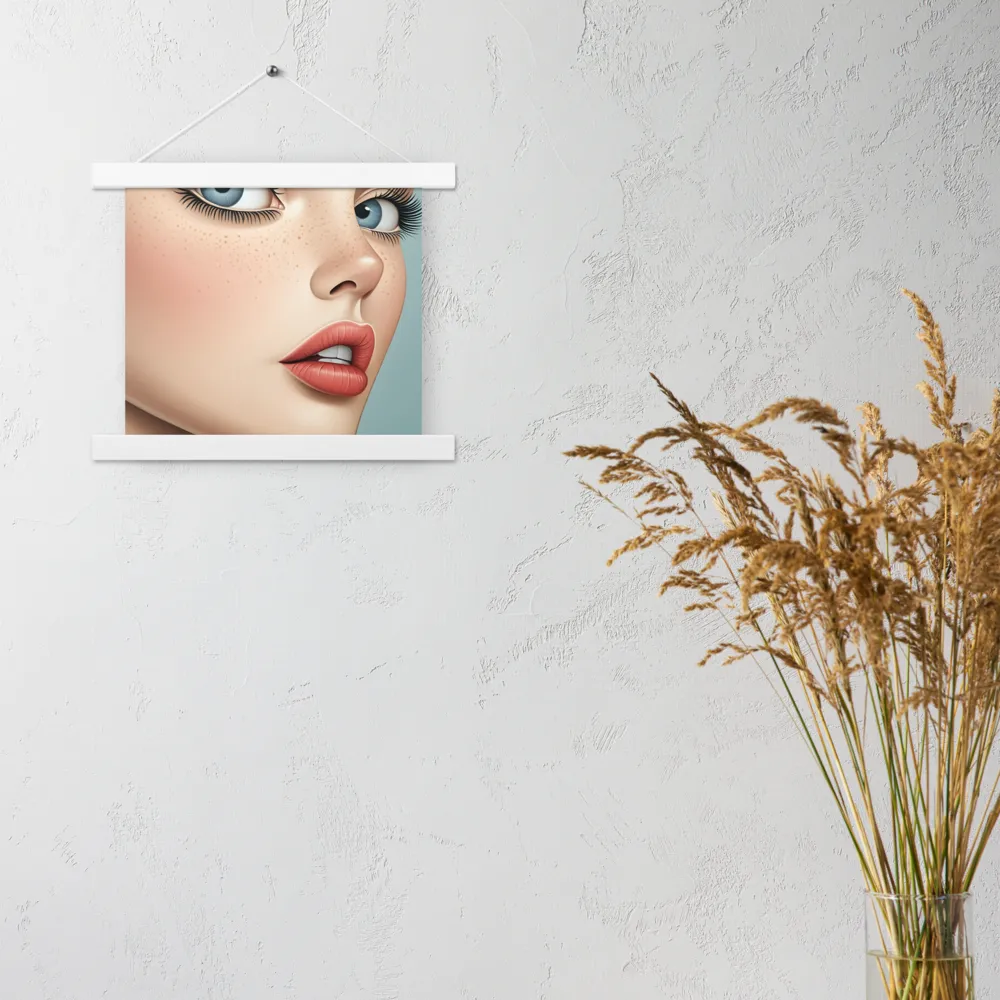 Intriguing Elegance | Poster With White Wood Hanger | 10″×10″