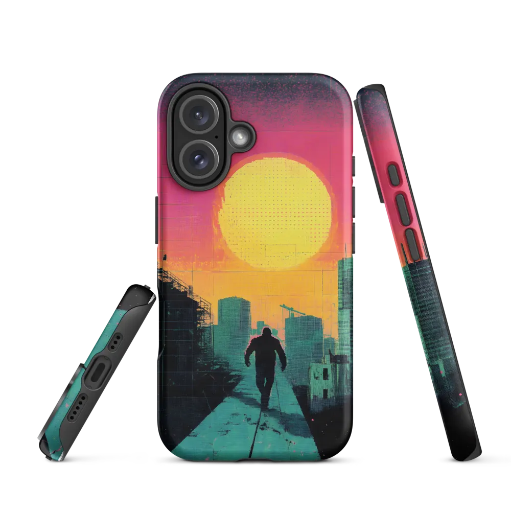 Solitude in a Neon City | Phone Case