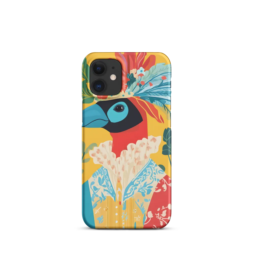 The Regal Parrot: A Celebration of Color | Phone Case |  12 Mini | Snap Case | Matte