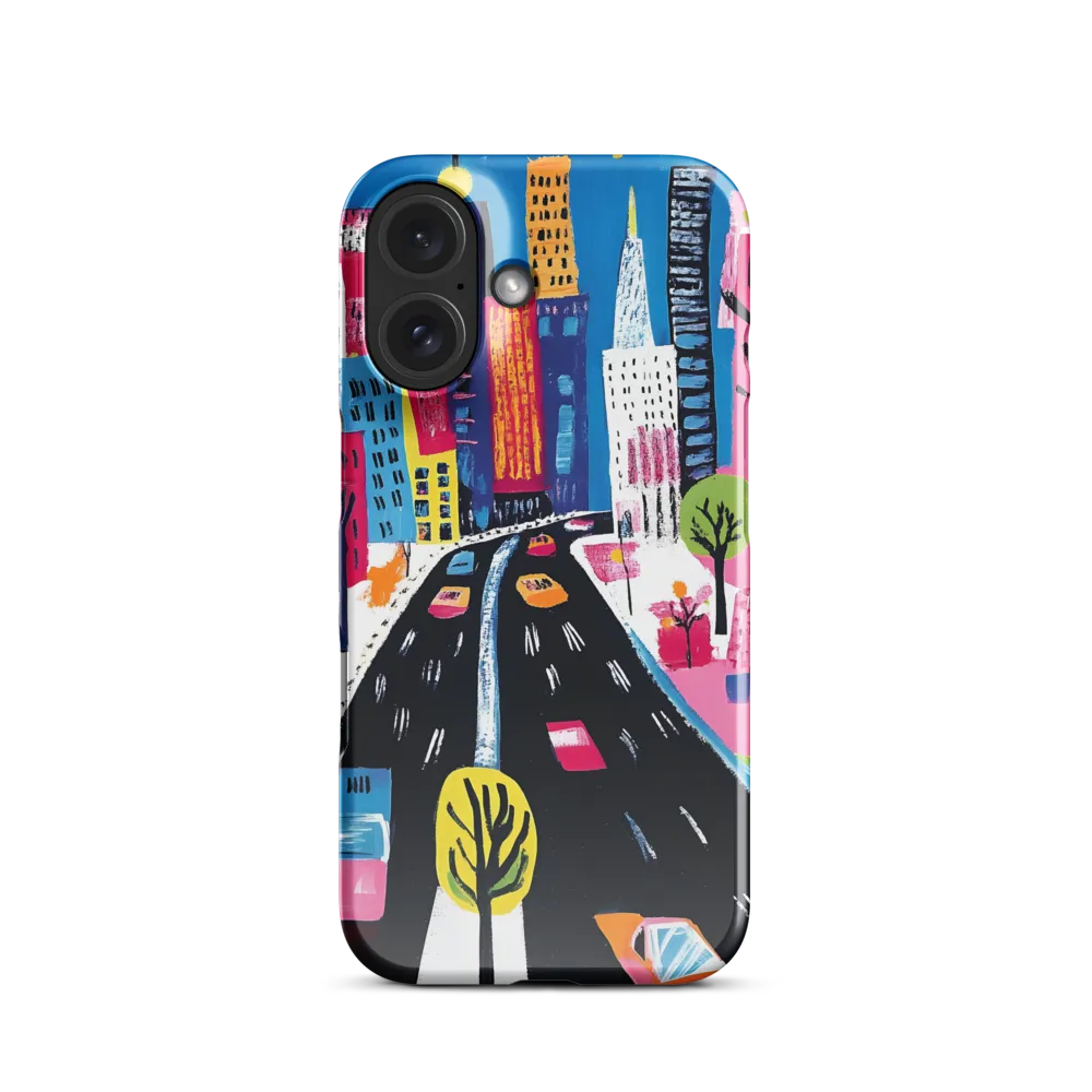 City Dreams in Vibrant Hues | Phone Case |  16 | Snap Case | Glossy